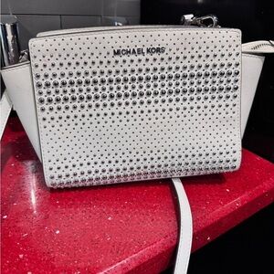 White studded Crossbody, Michael Kors, Crossbody bag